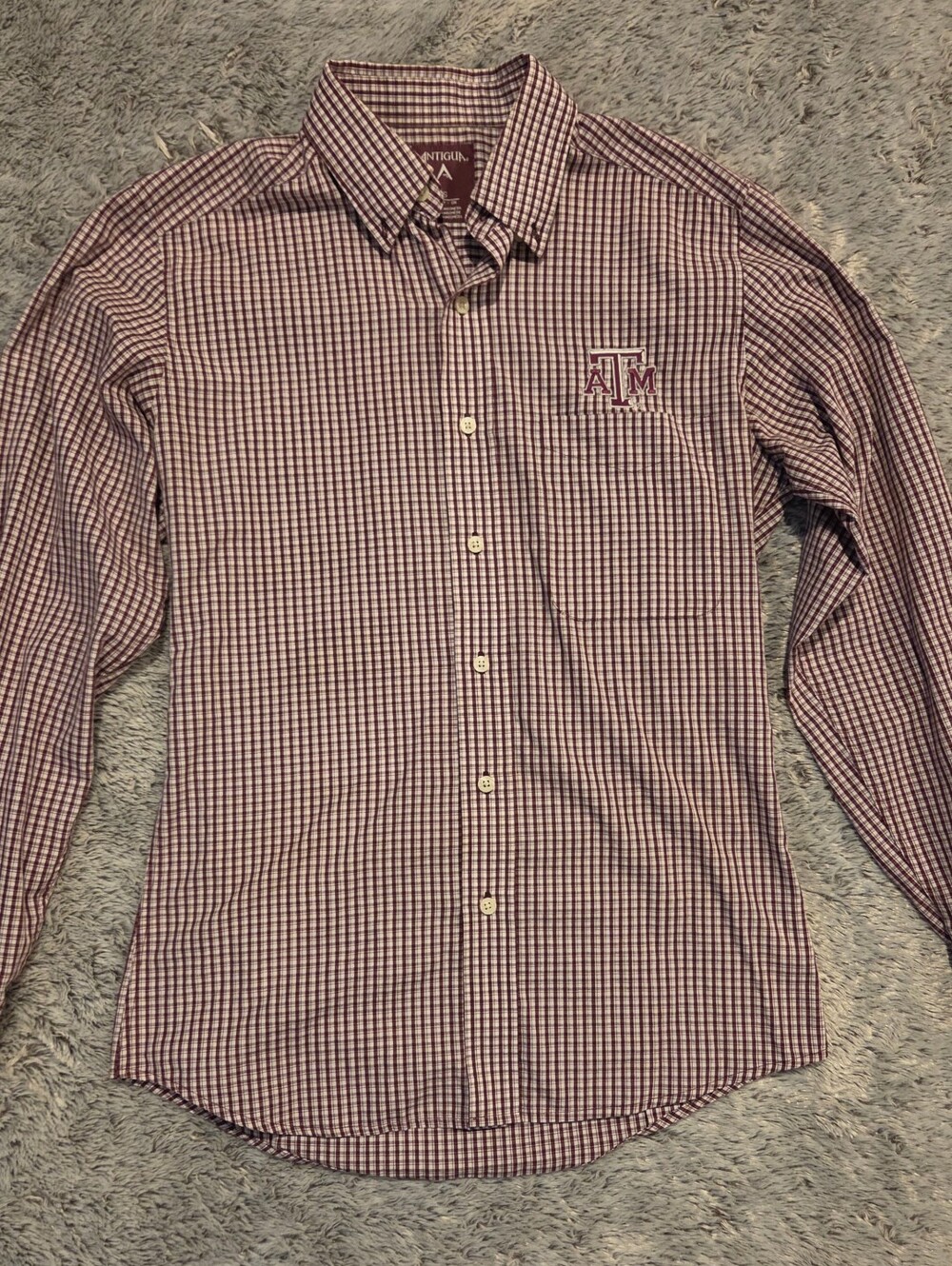 Men’s Button-Down Shirt With A&M Logo